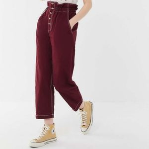 UO Terra High Waisted Paperbag Pants